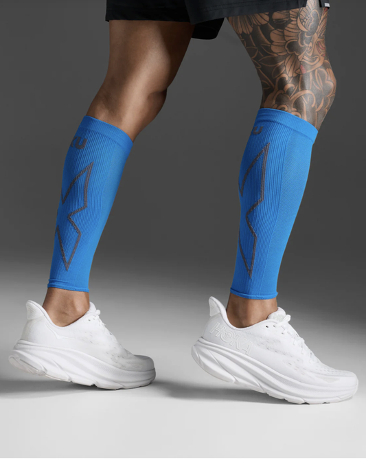 2XU X Compression Calf Sleeves - Vibrant Blue/Grey