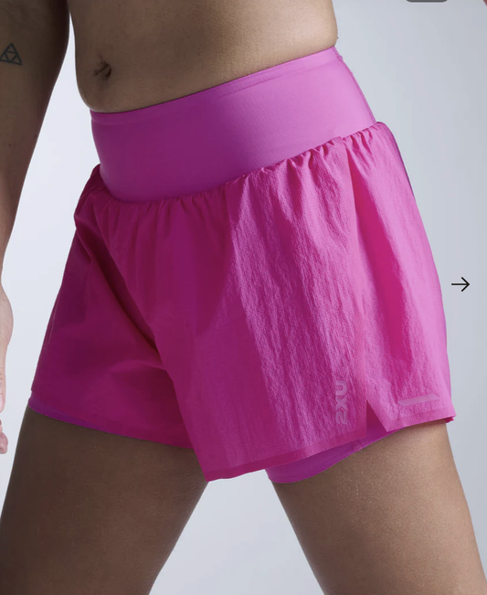 2XU Womens Aero Hi-Rise 2-in-1 3" Shorts - Rose Violet