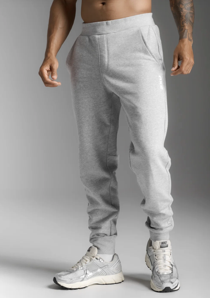 2XU Mens Aspire Trackpant-  Grey Marle/White