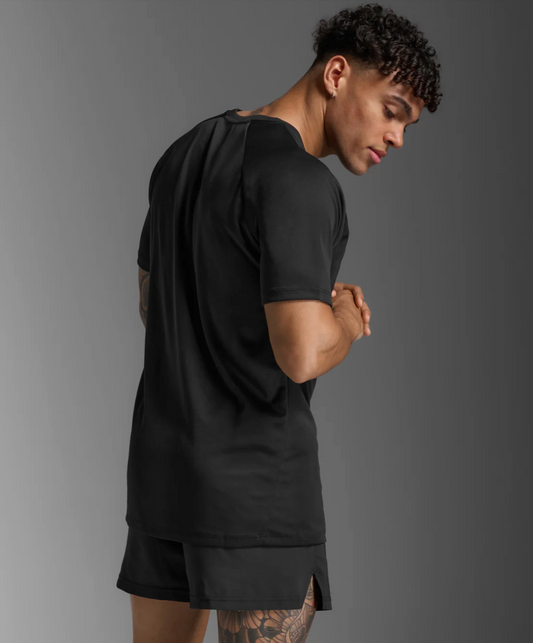 2XU Mens Aspire Tee - Black/White