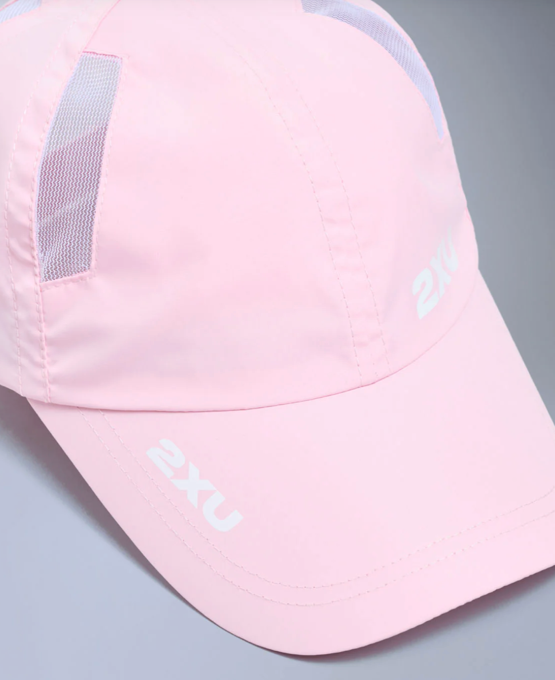 2XU Unisex Run Cap - Pink Frost/White