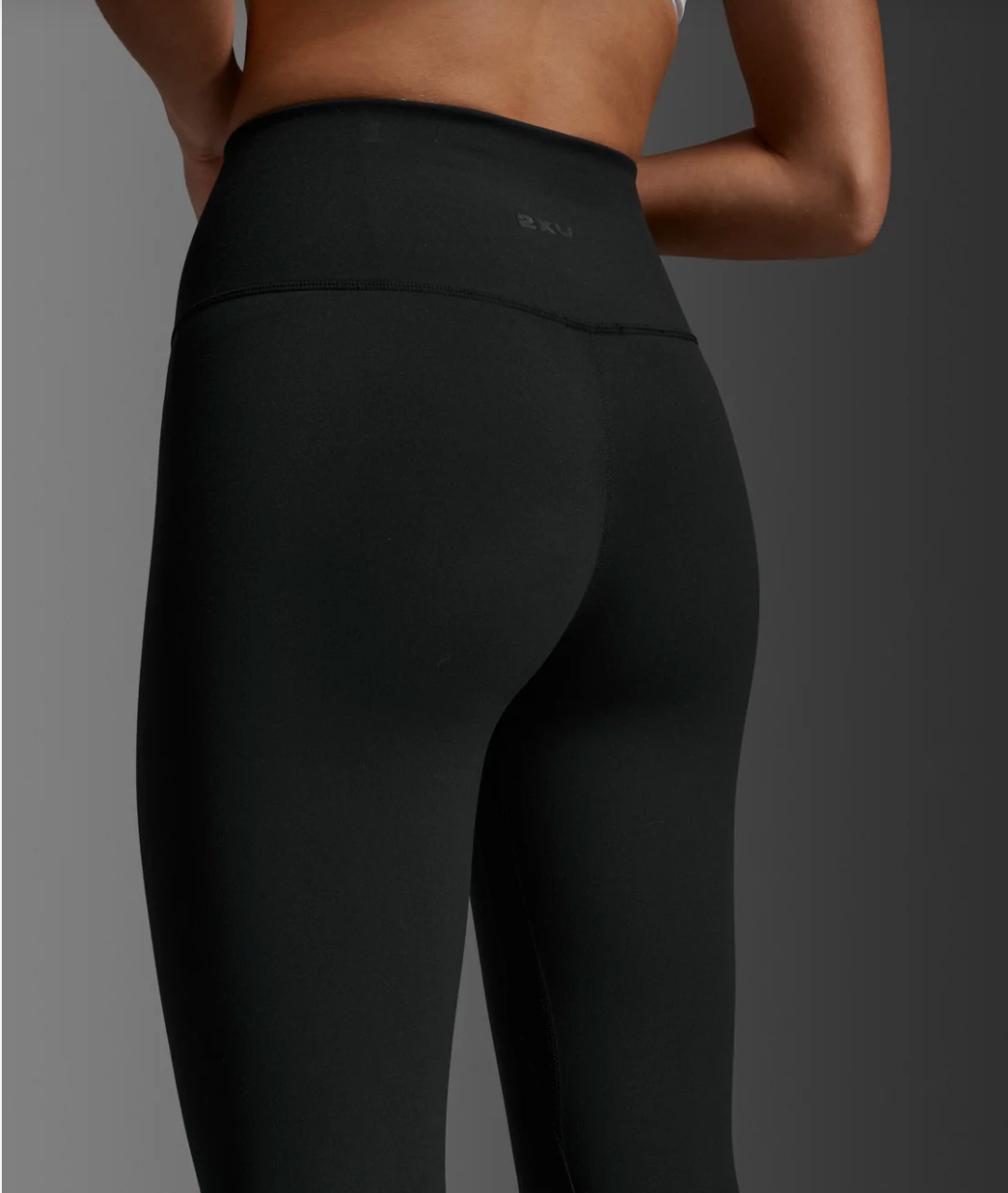 2XU Womens Fluid Hi-Rise Tights - Black/Black
