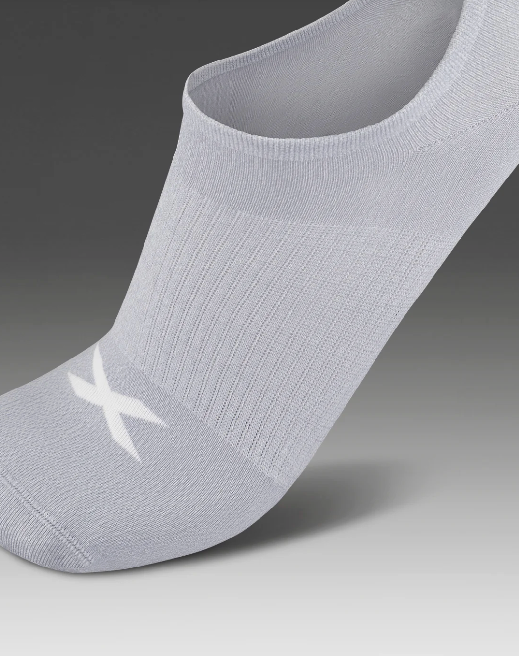 2XU Invisible Socks 3 Pack - Black/White/Grey
