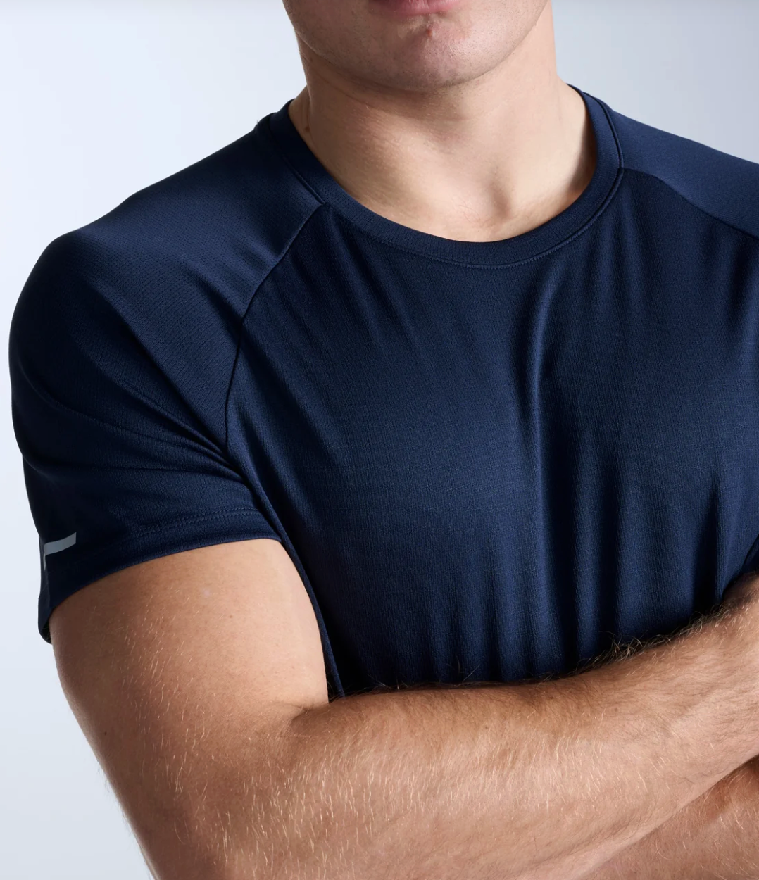 2XU Mens Aero Tee - Midnight/Silver Reflective