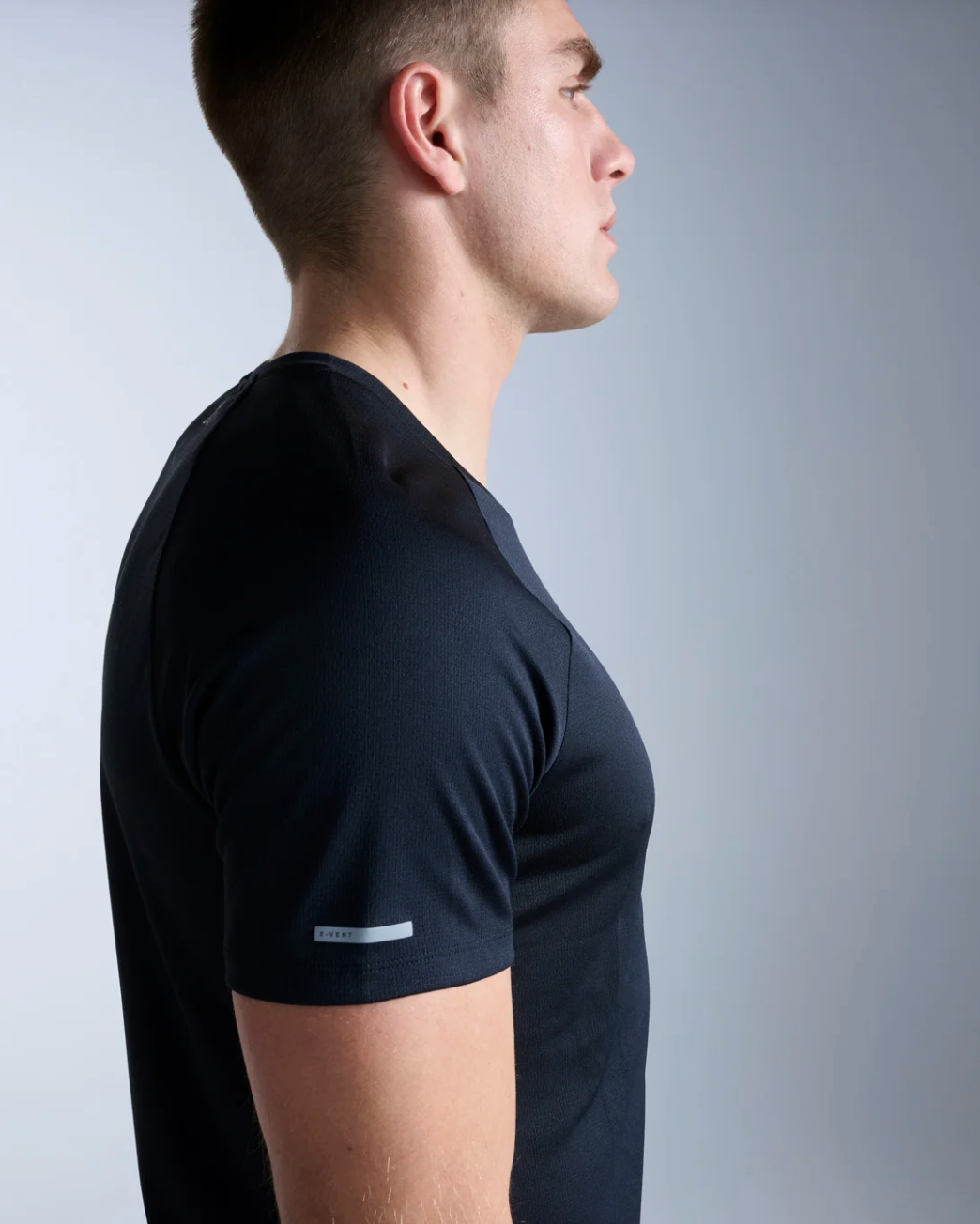 2XU Mens Aero  Tee - Black/Silver Reflective