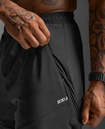 2XU Mens Aero Woven Jogger - Black/Silver Reflective