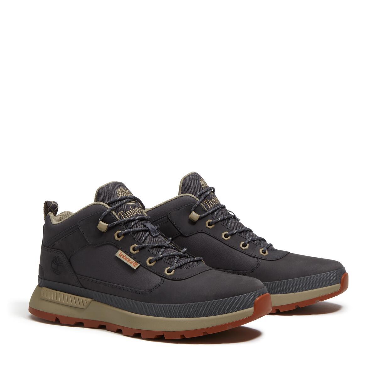 Timberland Mens Field Trekker Mid - Dark Grey Nubuck