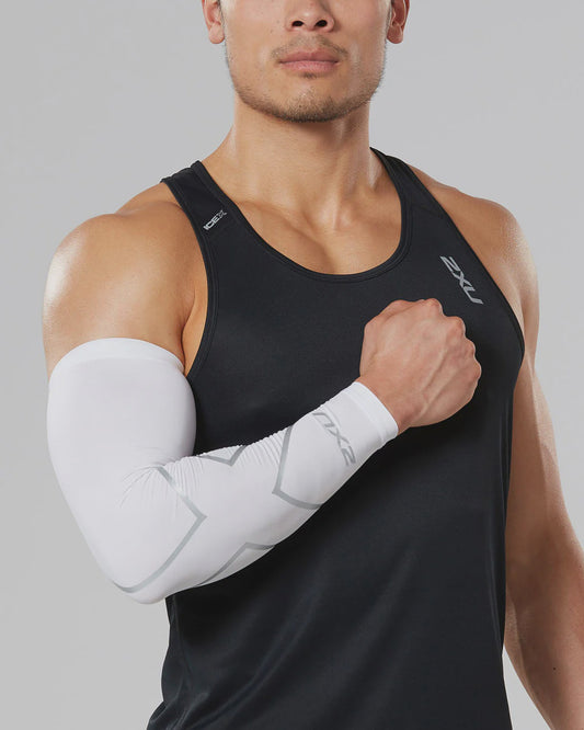 2XU Unisex Compression Arm Guard (Single) - White