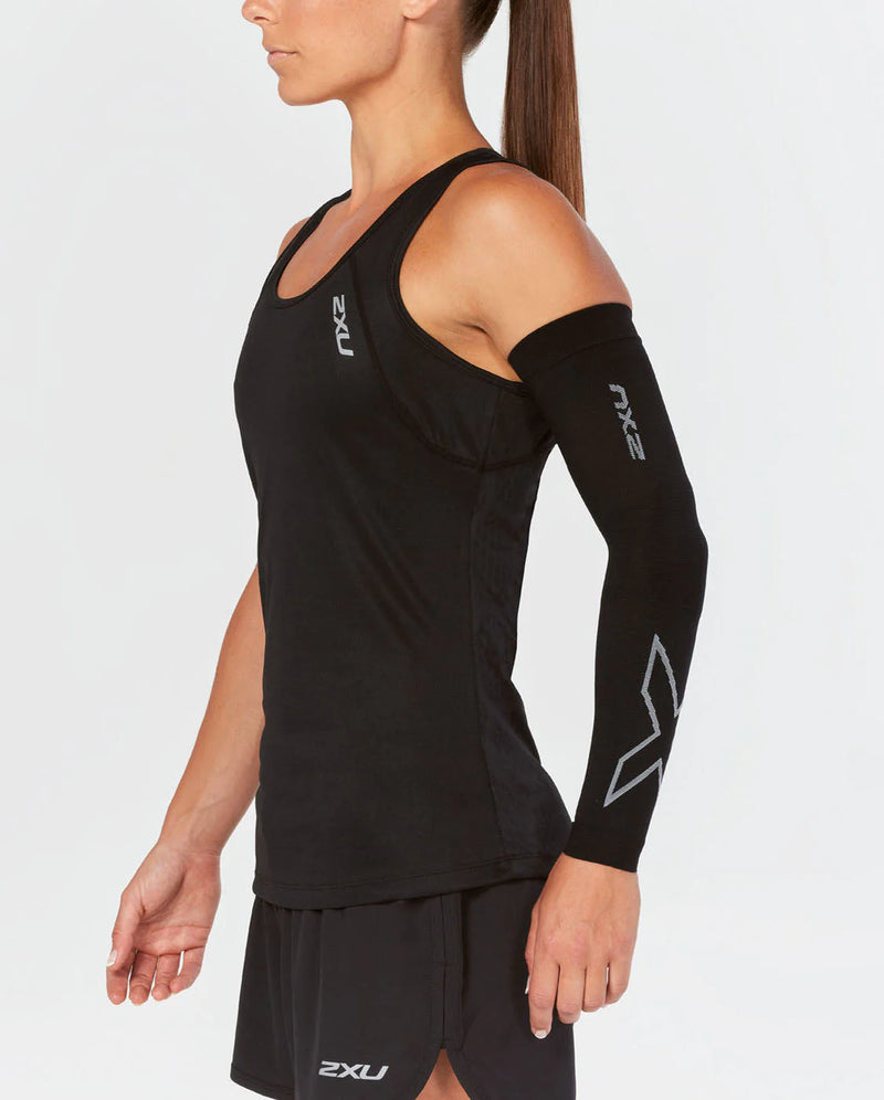 2XU Flex Compression Arm Sleeve (Single) - Black/Gray