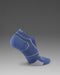2XU Vectr Cushion No Show Socks - Blue Steel/Grey
