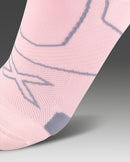 2XU Vectr Cushion No Show Socks - Dusty Pink/Grey