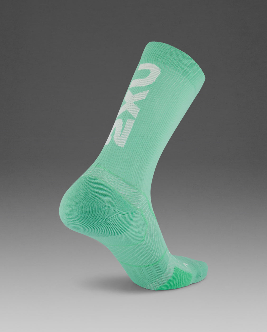 2XU Vectr Cushion Crew Socks - Mint/Dark Moss