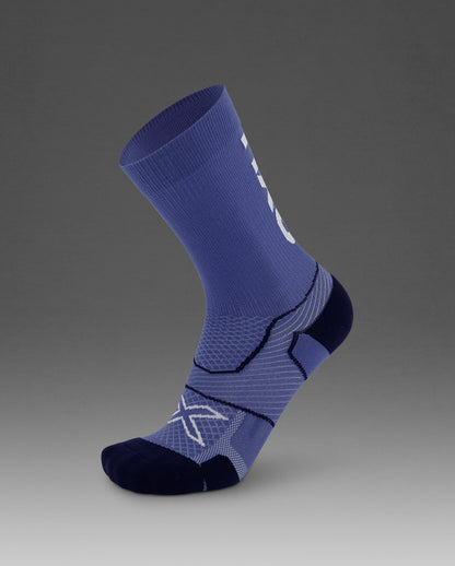 2XU Vectr Cushion Crew Socks - Future Dusk/White