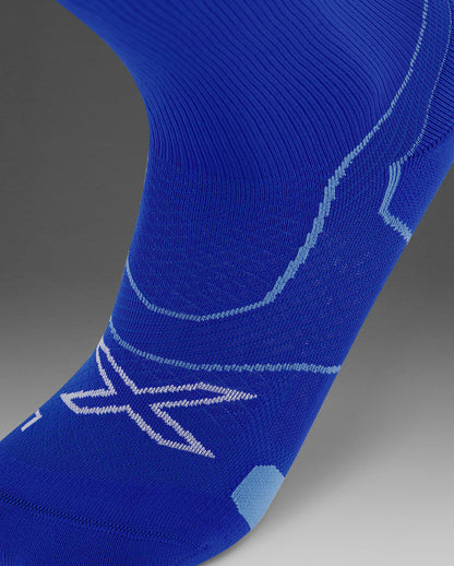 2XU Vectr Cushion Crew Socks - Surf/White