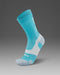 2XU Vectr Light Cushion Crew Socks - Moonstone/Black
