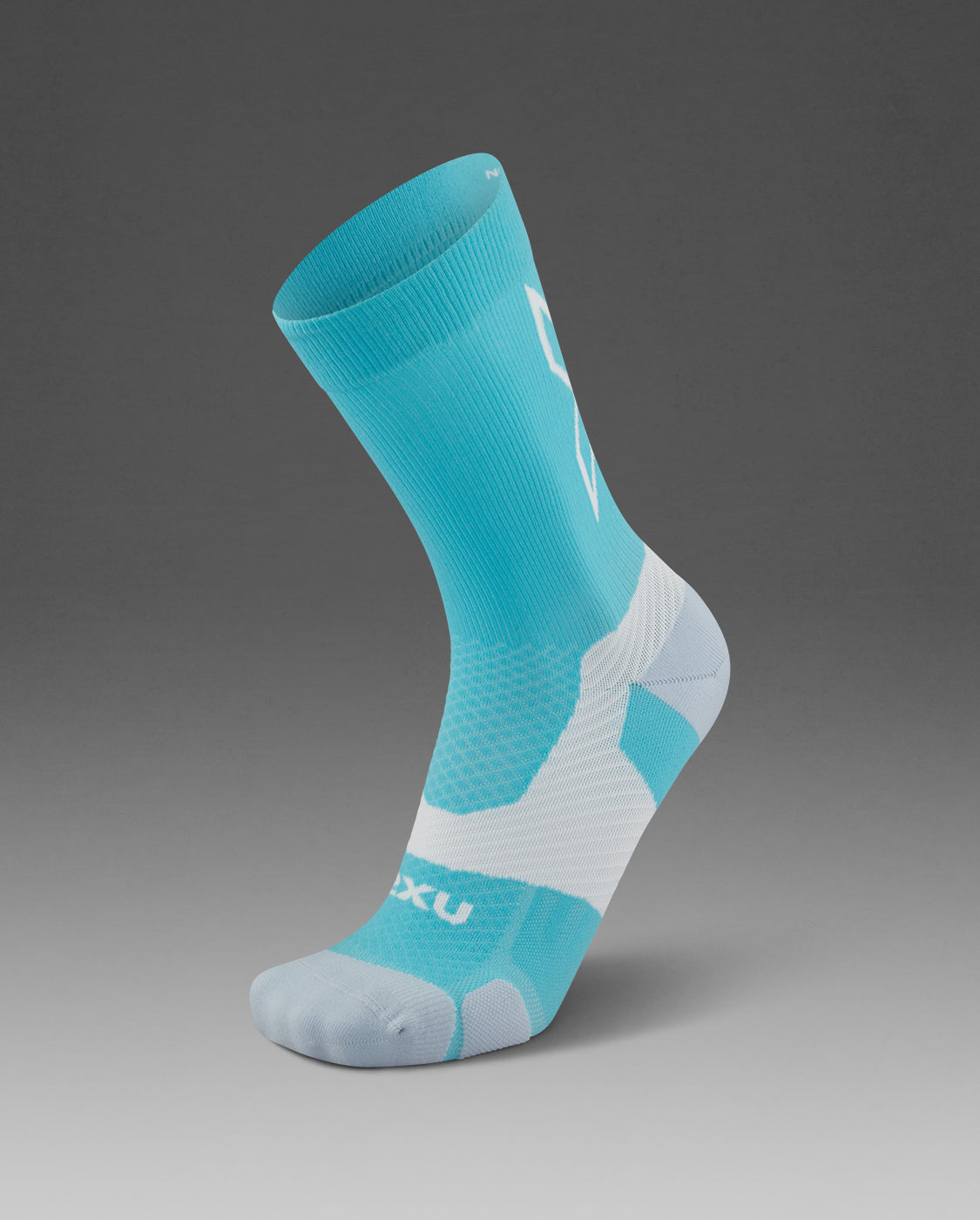 2XU Vectr Light Cushion Crew Socks - Moonstone/Black