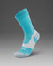 2XU Vectr Light Cushion Crew Socks - Moonstone/Black