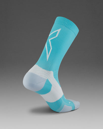 2XU Vectr Light Cushion Crew Socks - Moonstone/Black