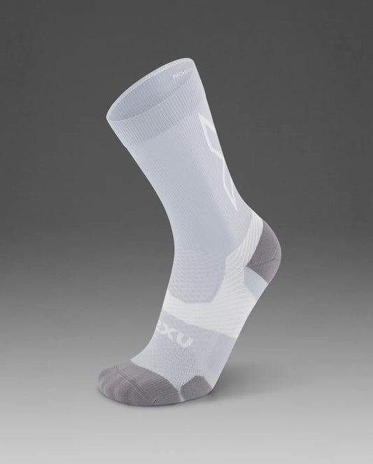 2XU Vectr Light Cushion Crew Socks - Harbor Mist/White