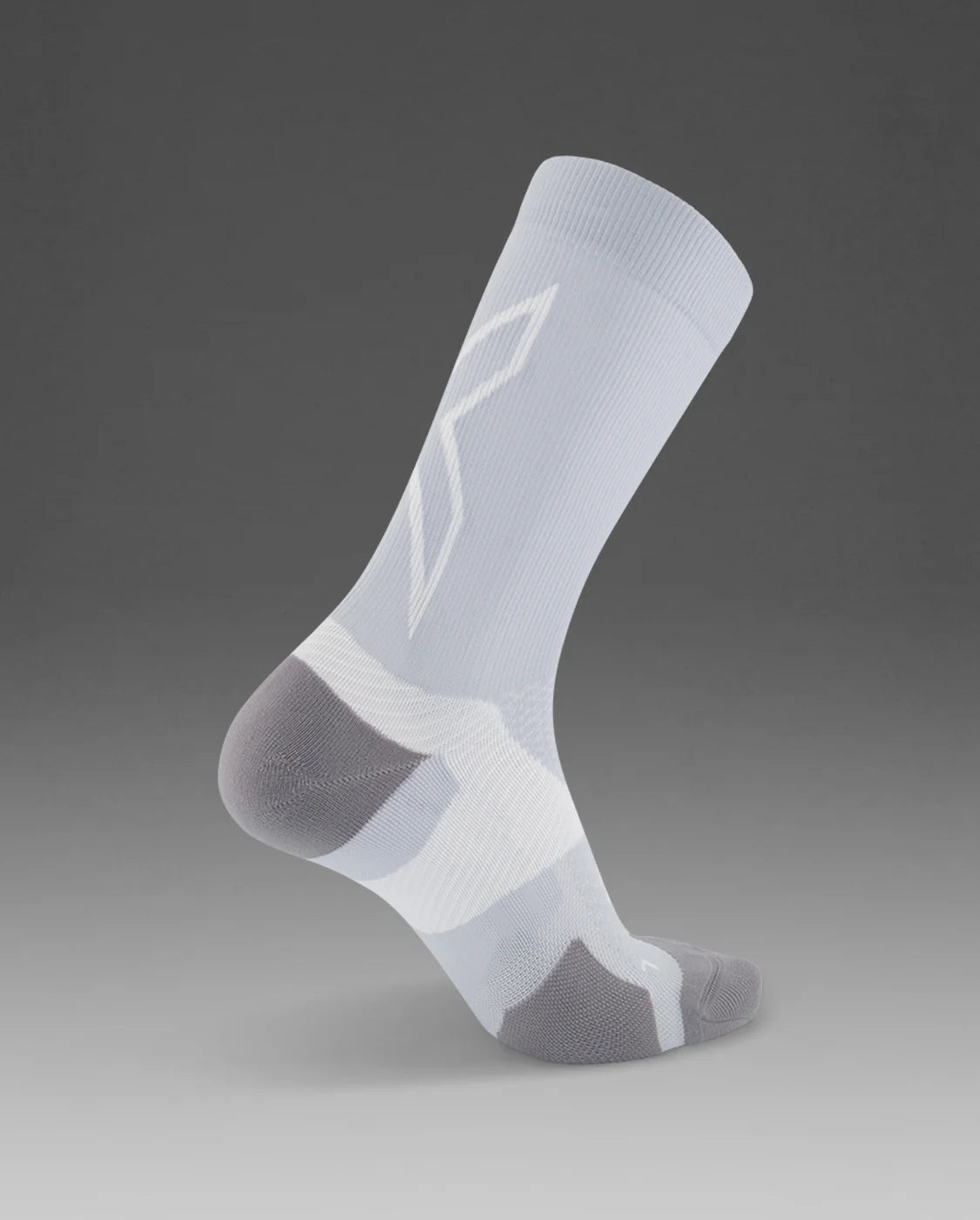 2XU Vectr Light Cushion Crew Socks - Harbor Mist/White