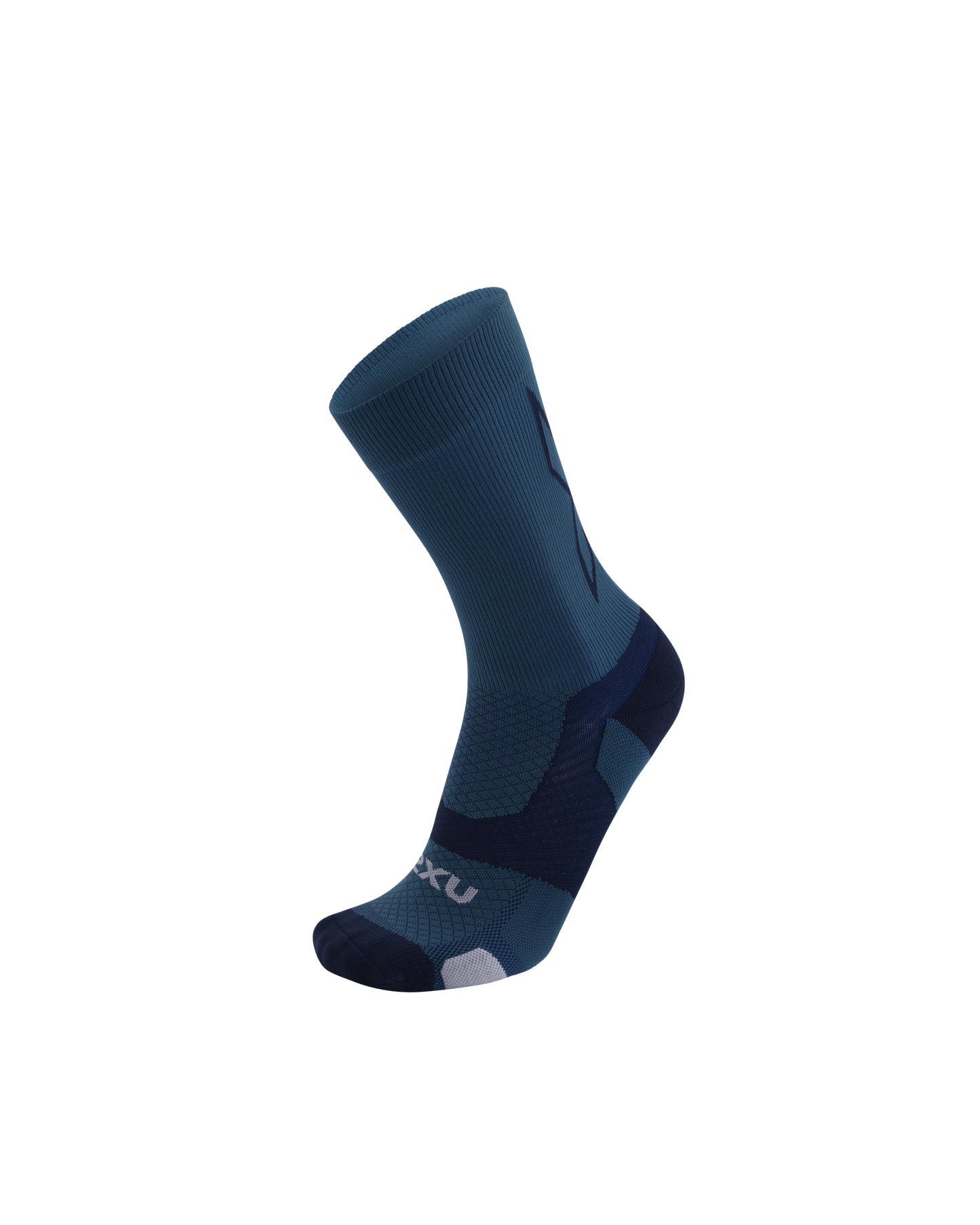 2XU Vectr Light Cushion Crew Socks - Indigo/Midnight