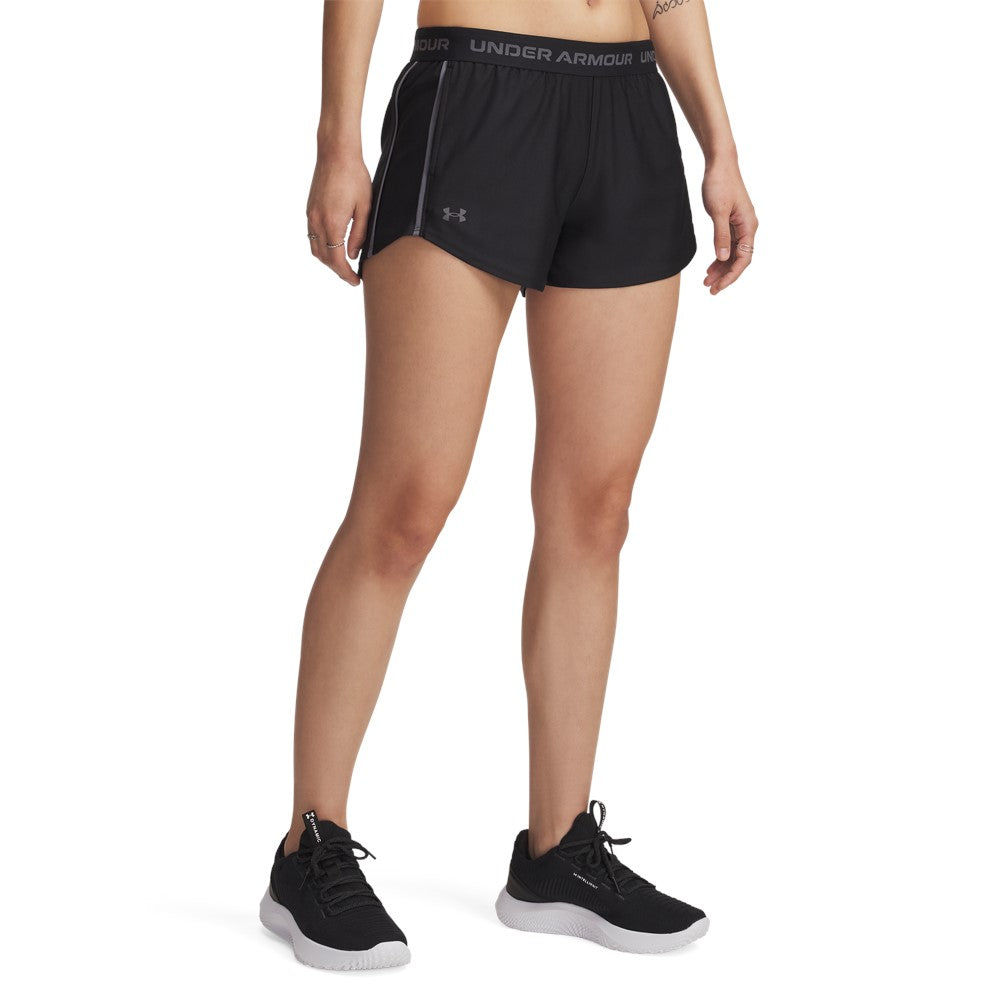 Under Armour Womens Tech Play Up Shorts - Black/Castlerock