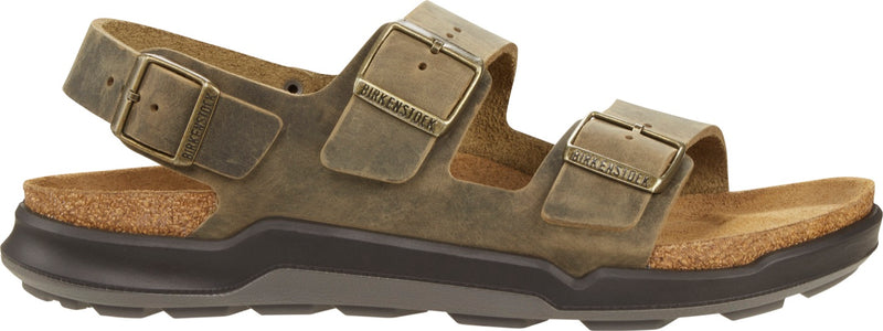 Birkenstock Milano CT Oiled Leather - Faded Khaki