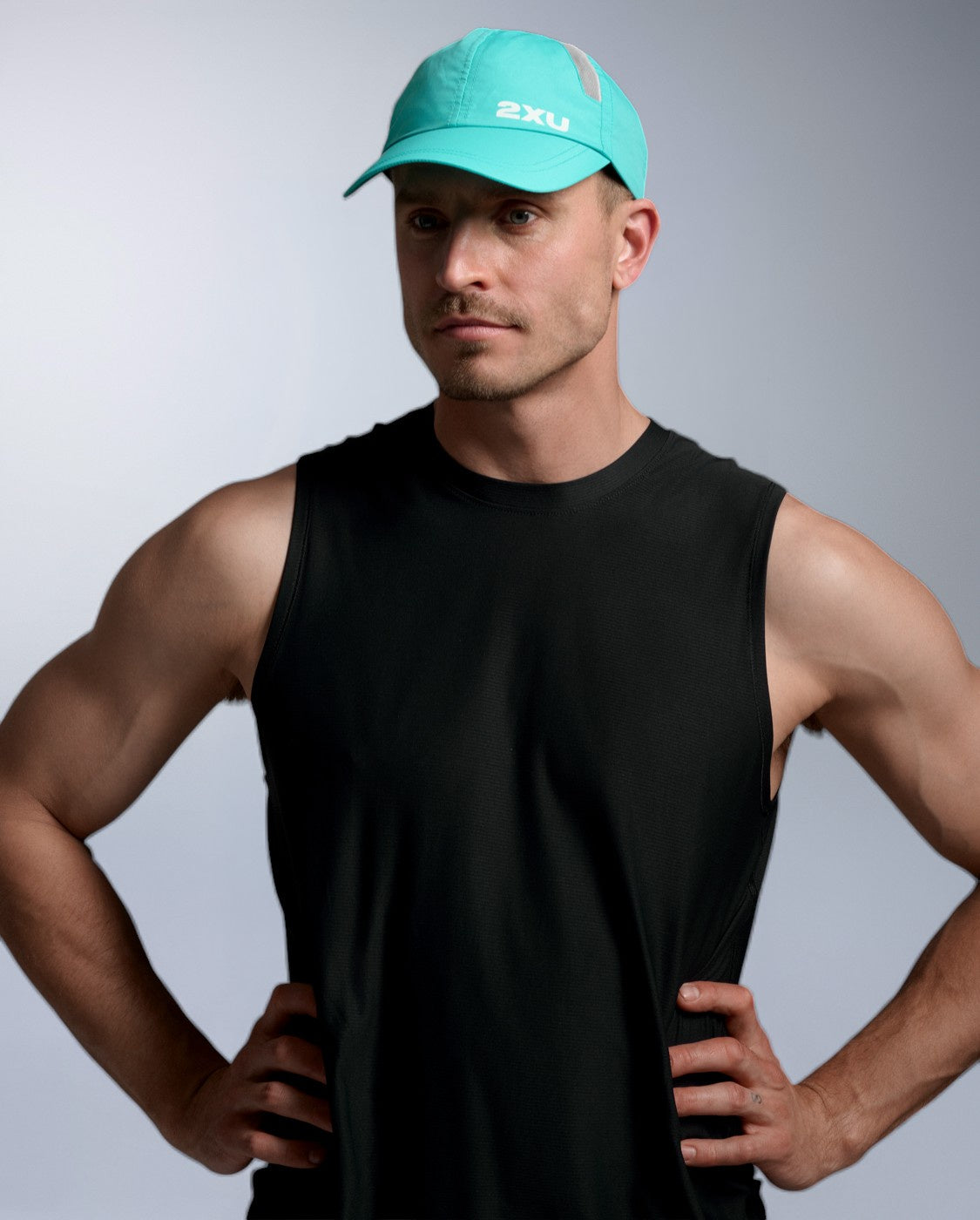 2XU Unisex Run Cap - Aurora/White