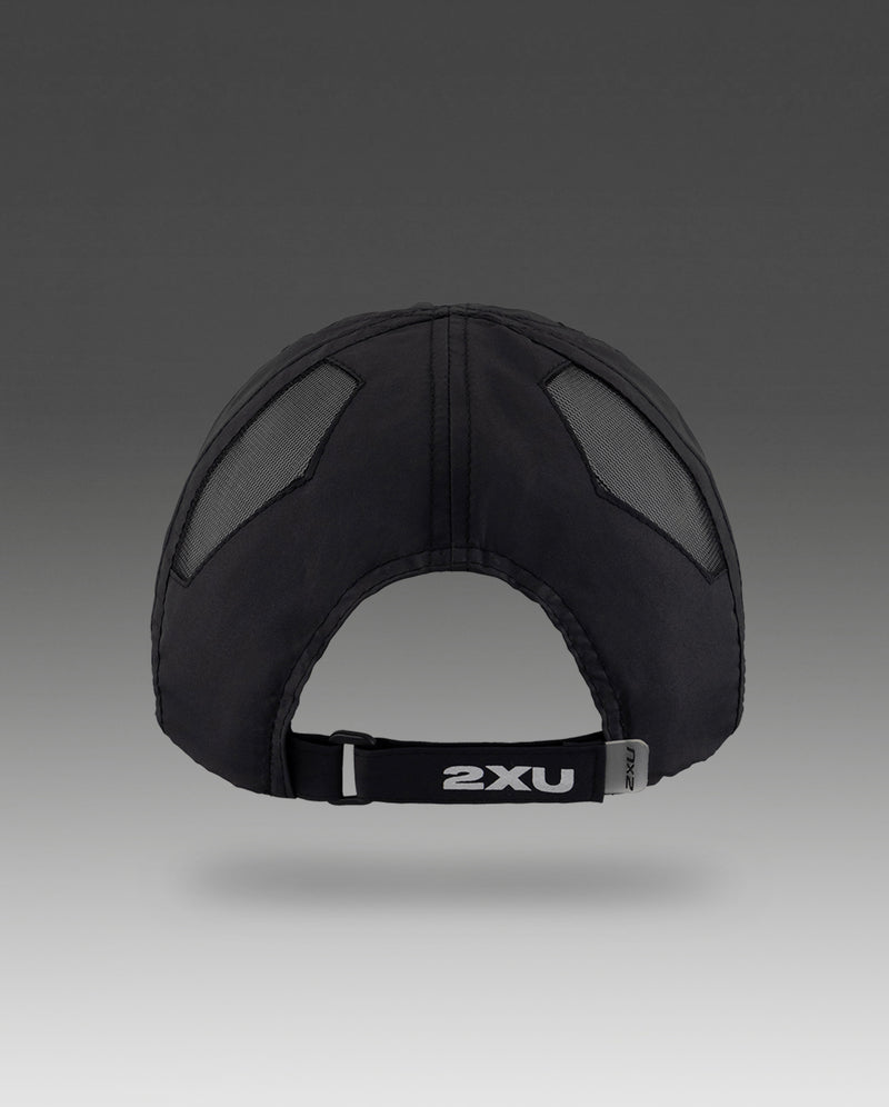 2XU Unisex Run Cap - Black/Black