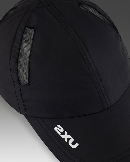 2XU Unisex Run Cap - Black/Black