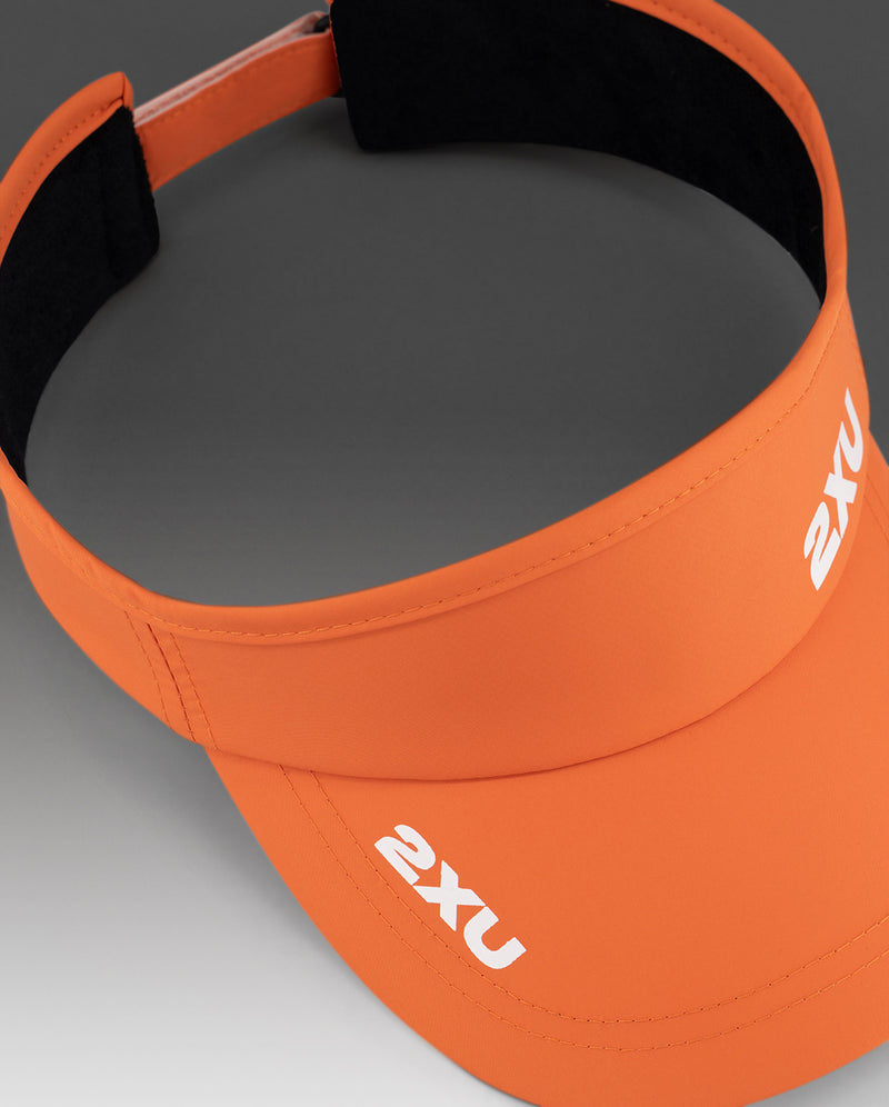 2XU Unisex Run Visor - Ember/White