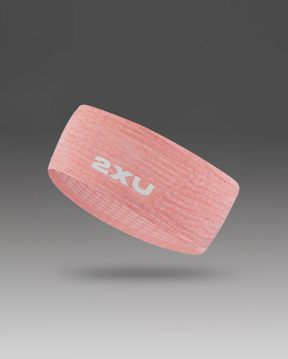 2XU Ignition Headband - Pink Glow/White Reflective