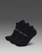 2XU Ankle Socks 3 Pack - Black