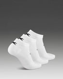 2XU Ankle Socks 3 Pack - White