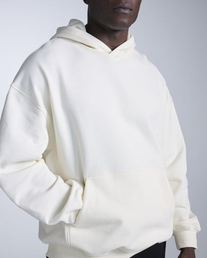 2XU Unisex EZ Oversized Organic Cotton Hoodie - Chalk