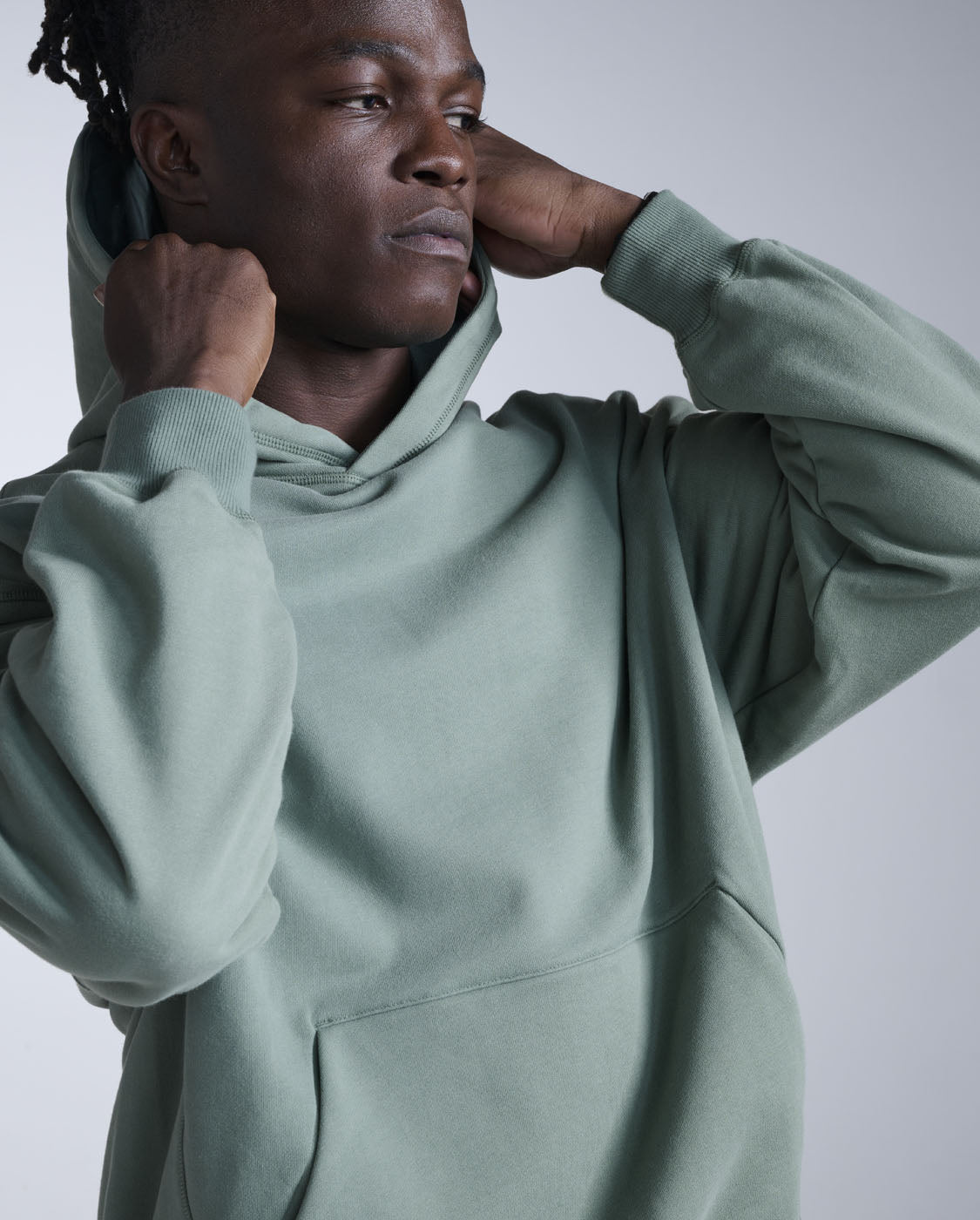 2XU Unisex EZ Oversized Organic Cotton Hoodie - Fern