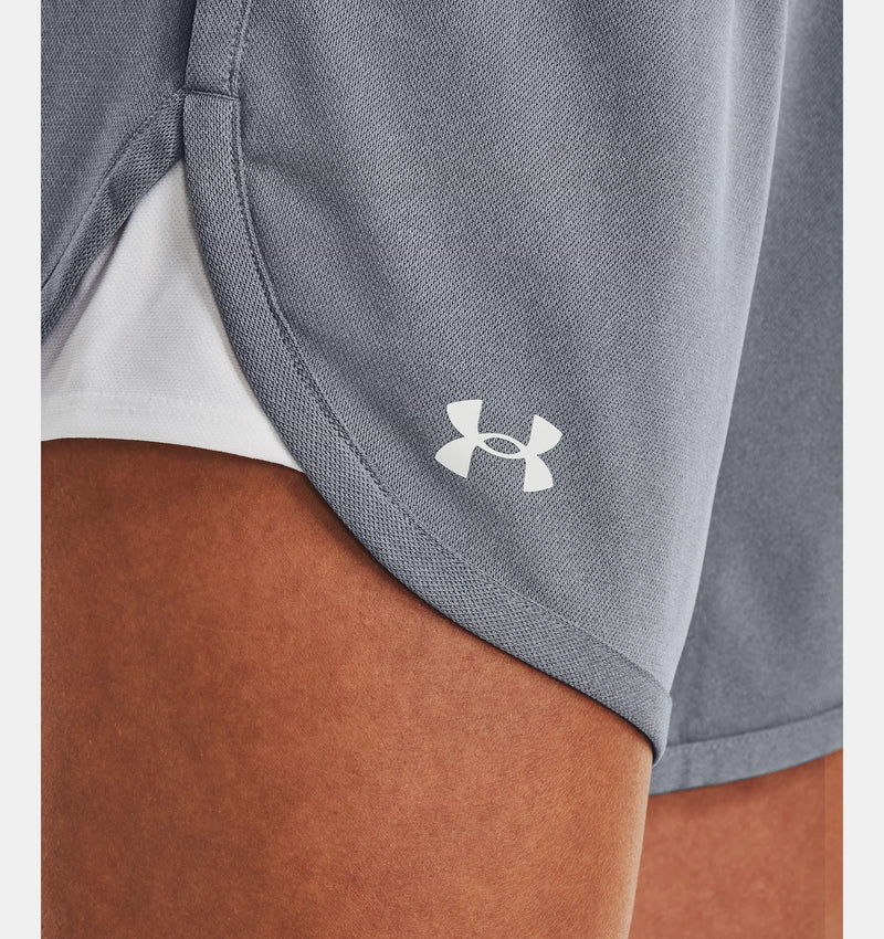 Under Armour Womens Play Up Short 5 inch - Steel Light Heather