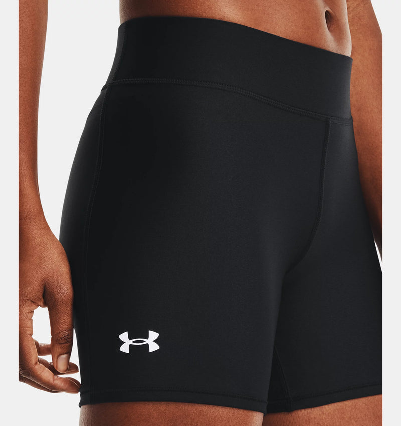 Under Armour Womens Heat Gear Mid Rise Middy - Black