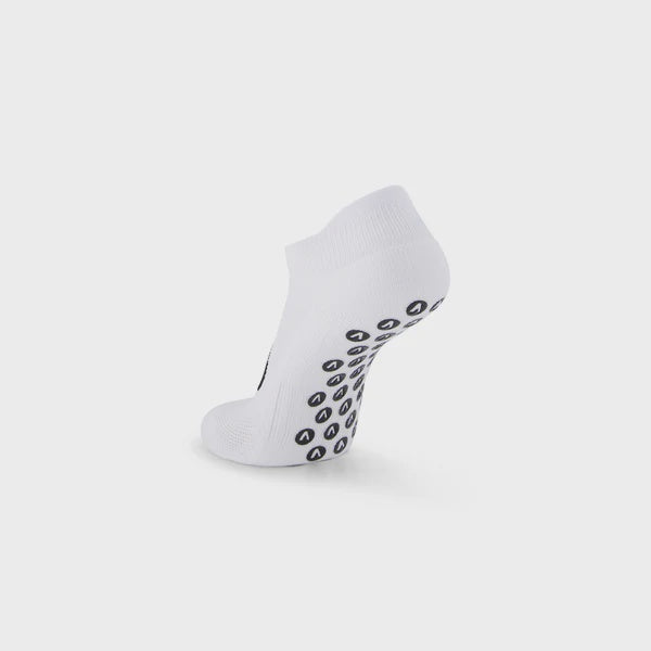 Vice Sport Grip Socks- White Ankle