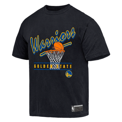 NBA Essentials Mens Golden State Warriors Hamilton Vintage Tee - Black