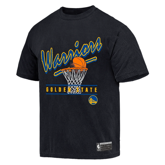 NBA Essentials Mens Golden State Warriors Hamilton Vintage Tee - Black