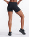 2XU Womens Core Compression Game Day 5" Shorts - Black/Silver