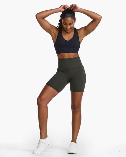 2XU Womens Form Stash Hi-Rise Bike Shorts - Flint