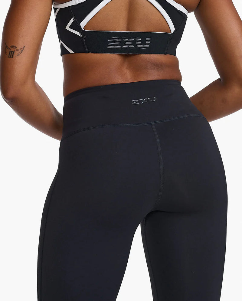 2XU Womens Form Stash Hi-Rise F/L Compression Tight (Black/White) – The  Happy Runner