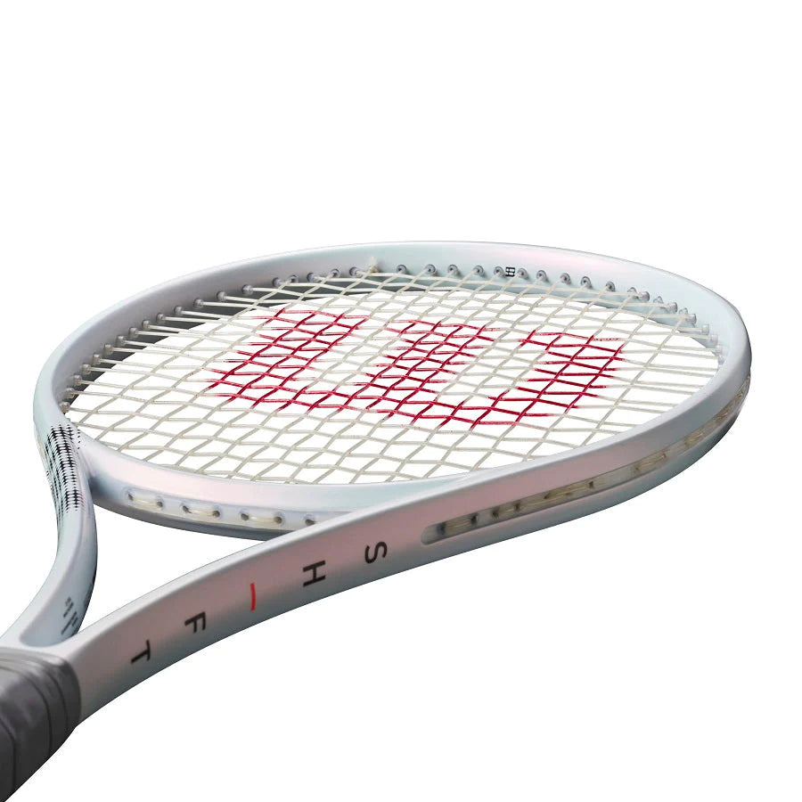 Wilson W Labs Project Shift 99/300 Unstrung Tennis Racket - Pearl White