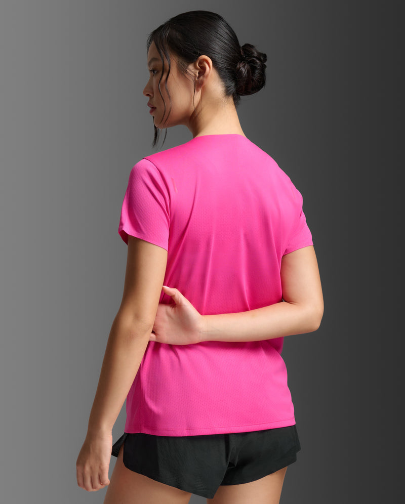 2XU Womens Light Speed Tech Tee - Fuschia