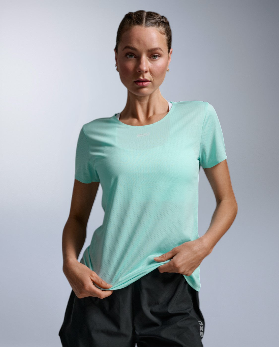 2XU Womens Light Speed Tech Tee - Lagoon/Reflective