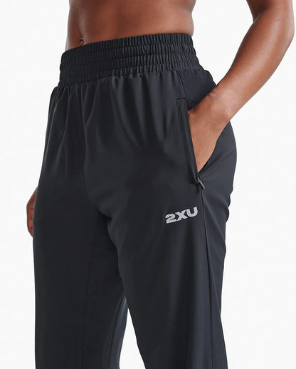 2XU Womens Aero Hi-Rise Woven Jogger - Black/Silver