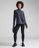 2XU Womens Aero 1/2 Zip  - Black/Silver Reflective