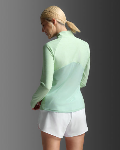 2XU Womens Aero 1/2 Zip - Mint